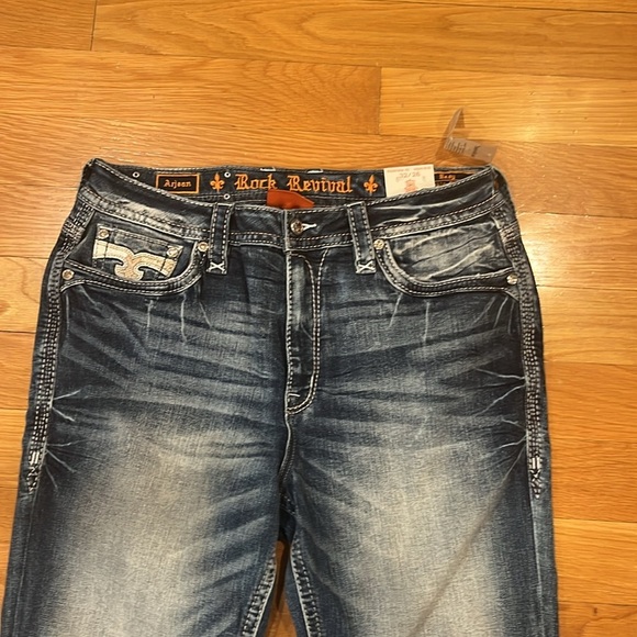 NWT Rock Revival Arjean easy ankle skinny jeans size 32/26. - Picture 2 of 15